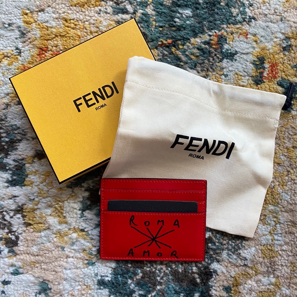 Fendi Cardholder Roma Amor NWT